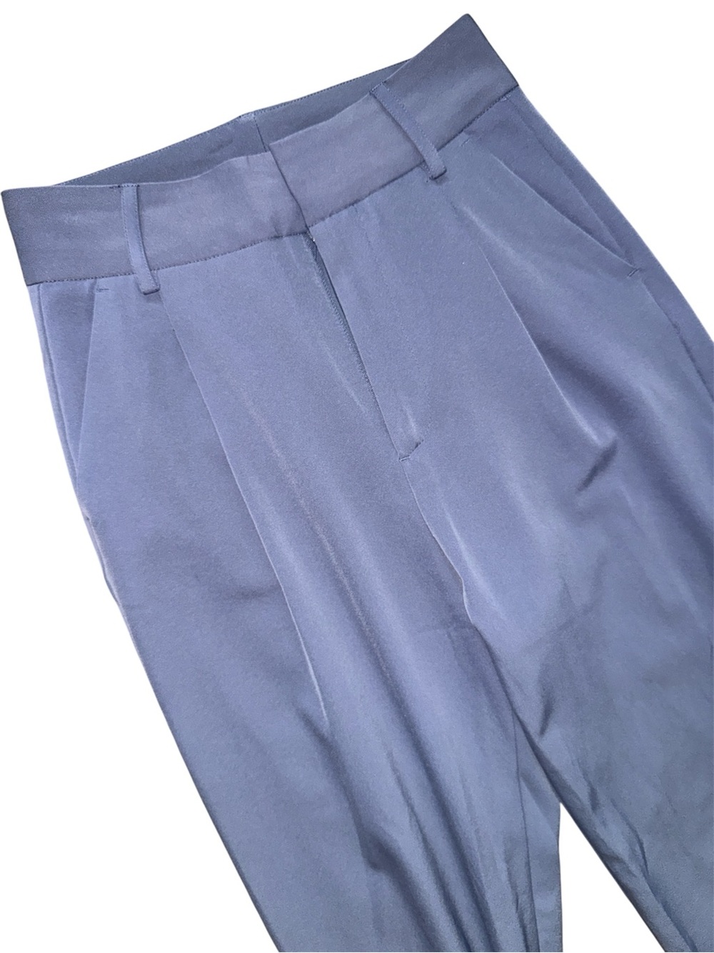 Jason Wu Lavender-Blue Pleated High-Waist Trousers
